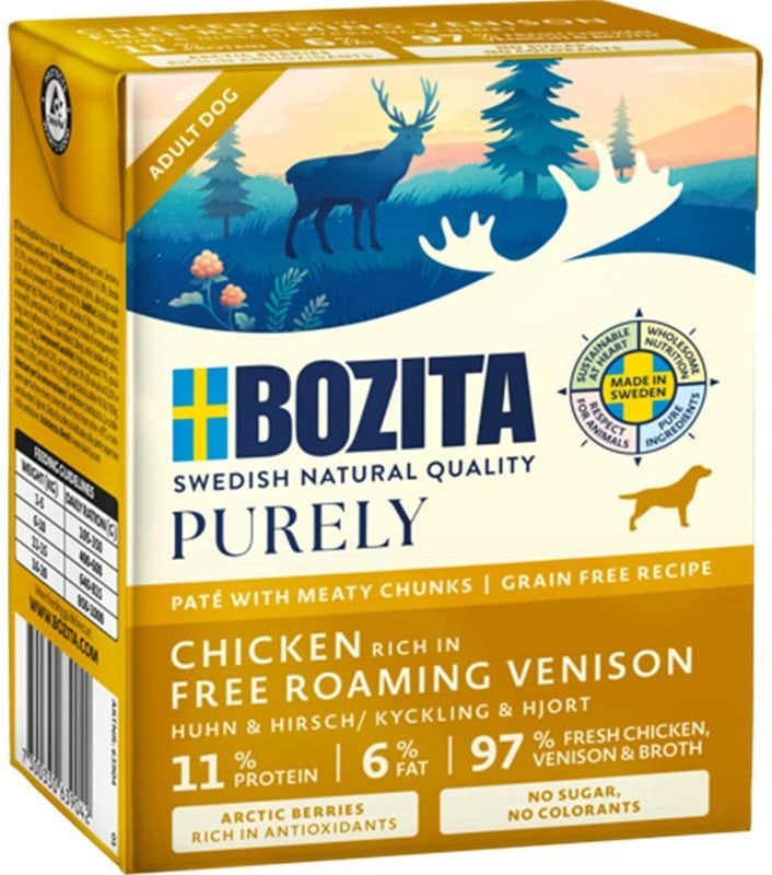 BOZITA Purely kurczak z dzikiem pasztecik z kawałkami mięsa 370g