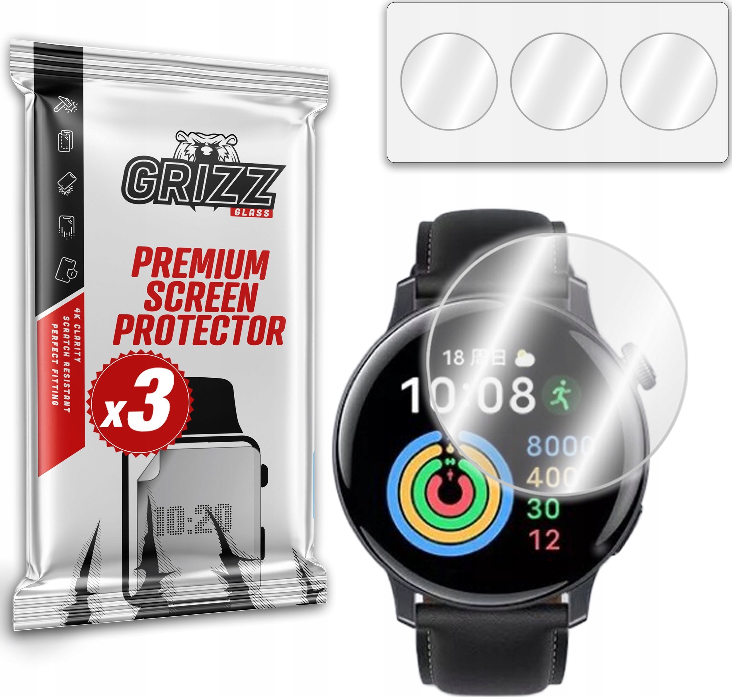 GrizzGlass Folia hydrożelowa GrizzGlass Hydrofilm do Vivo Watch 3