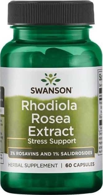 Swanson Swanson - Rhodiola Rosea Extract, 60 kapsułek