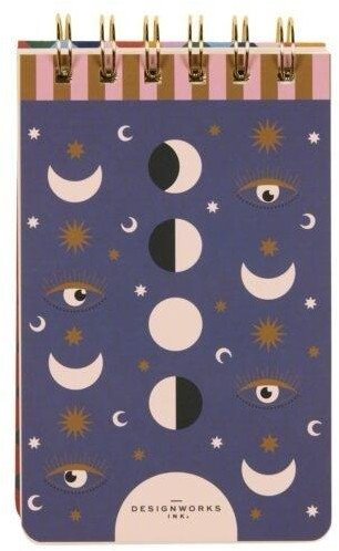 Designworks Ink Notatnik A Dopo Twin Wire Moon Phases