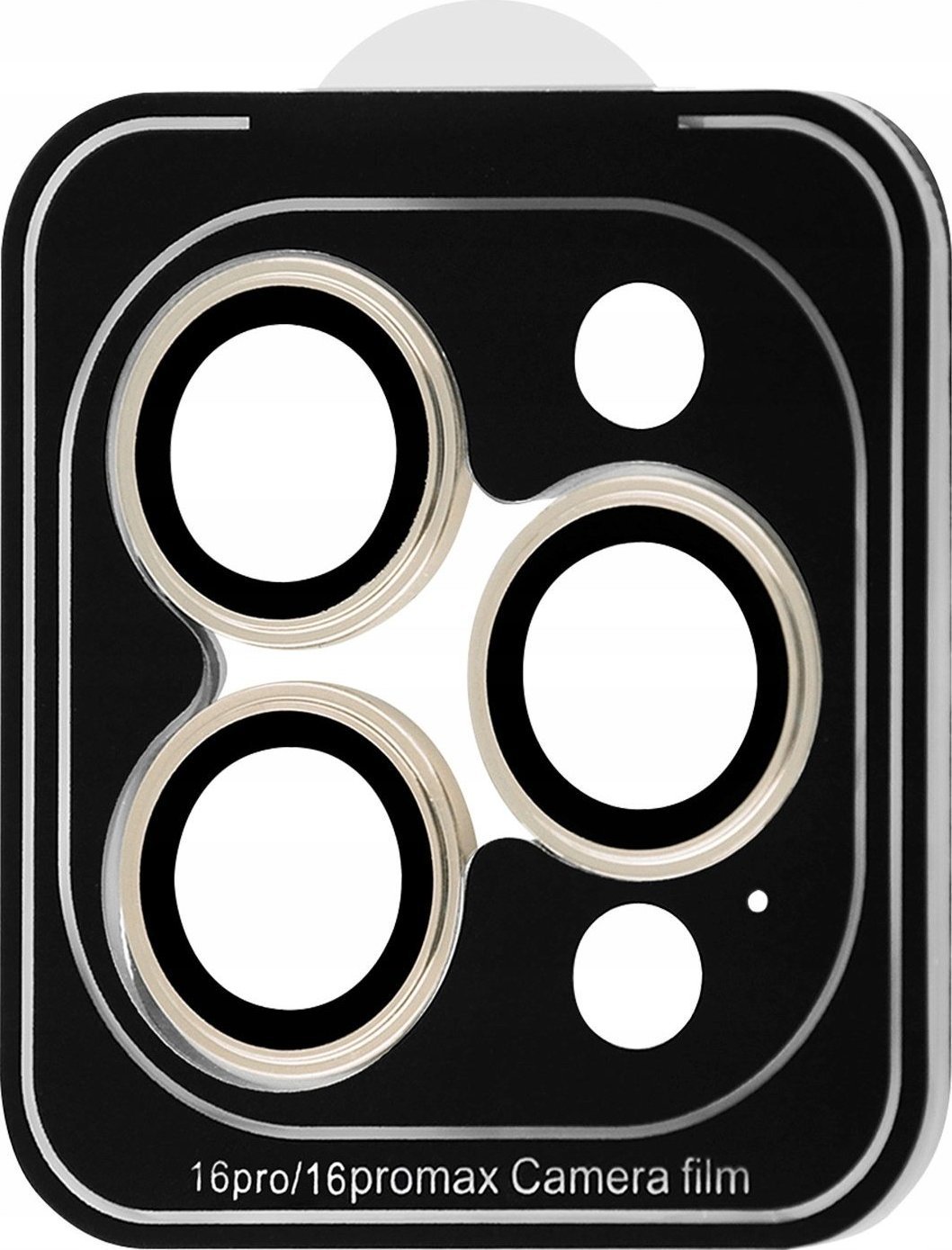 Osłona Szkło Hartowane 9h Na Obiektyw Aparat Do Iphone 16 Pro / 16 Pro Max - Złoty / Cppaip16pm19