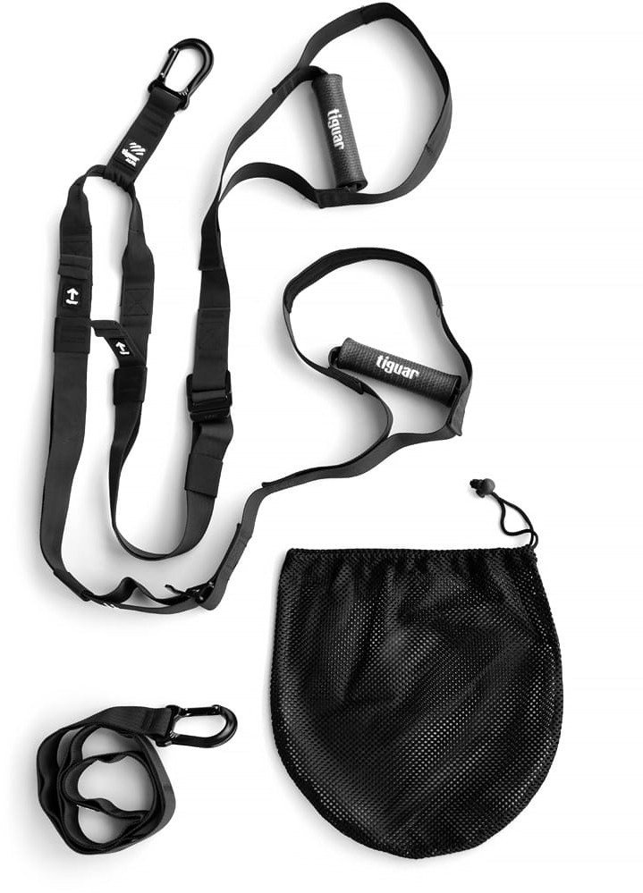 Taśmy treningowe TIGUAR alfa ONE BLACK regulacja 125-170 cm 200 kg