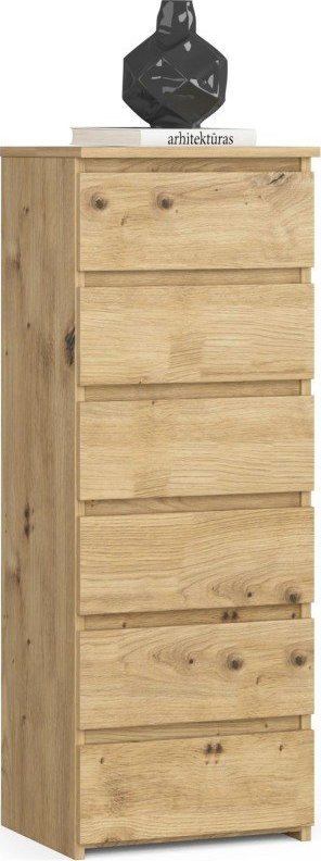 Fabryka Mebli Akord Komoda CL6 40 cm 6 szuflad - dąb artisan