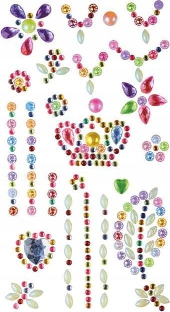 Teka Kryształki samoprzylepne pastel mix