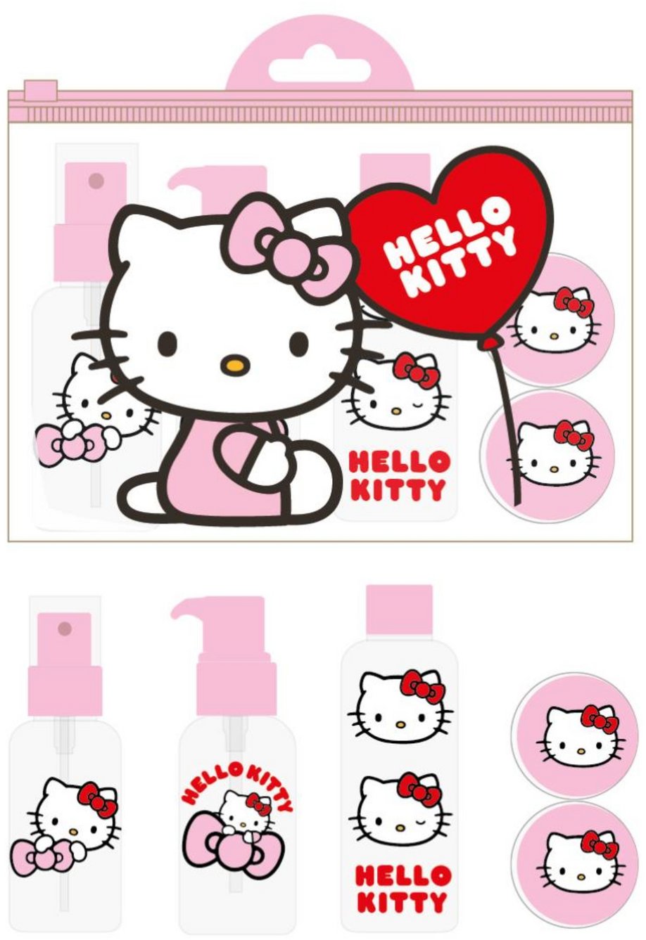 Zestaw podróżniczych buteleczek Hello Kitty