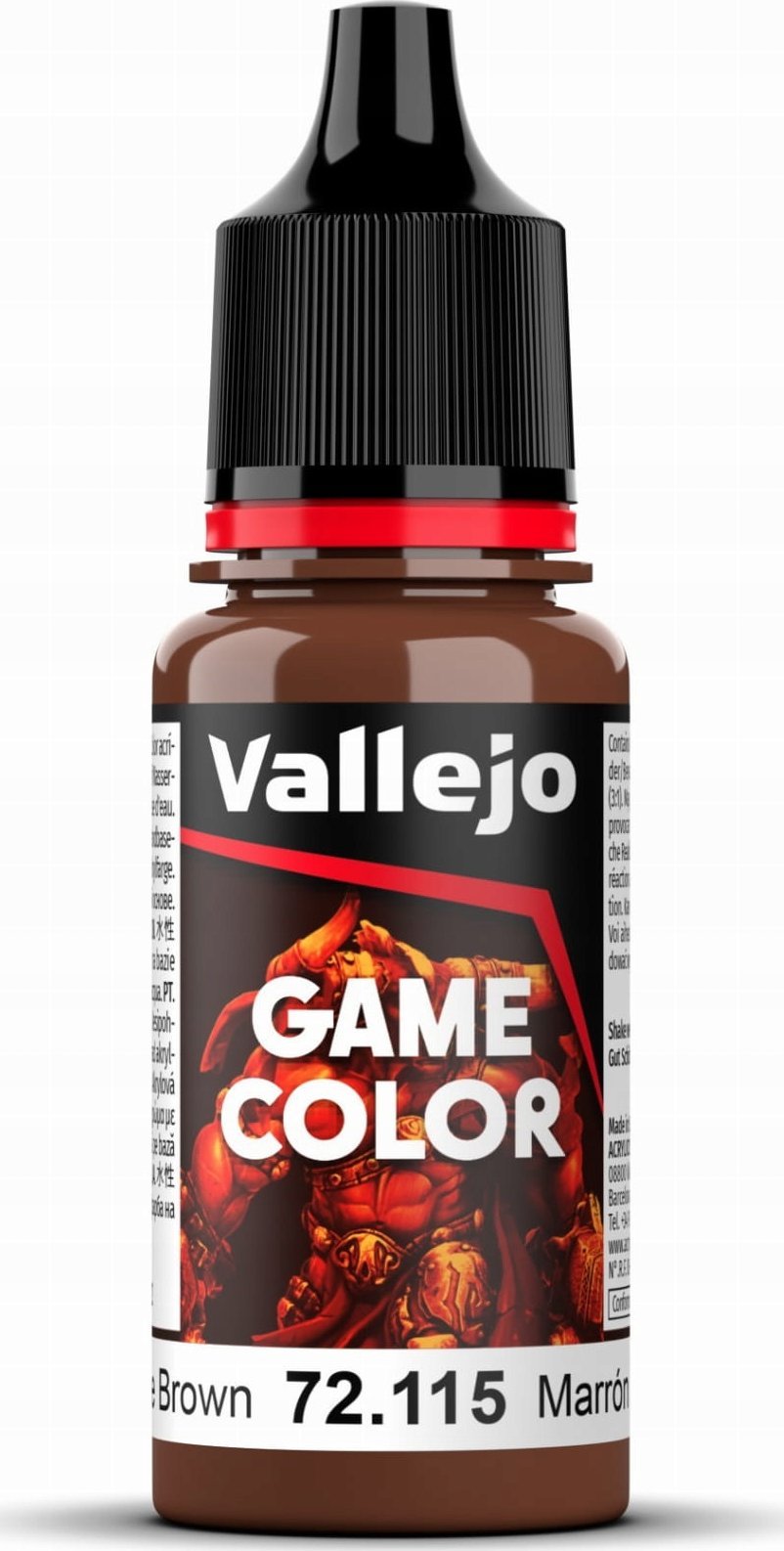 Vallejo Vallejo: 72.115 - Game Color - Grunge Brown (18 ml)