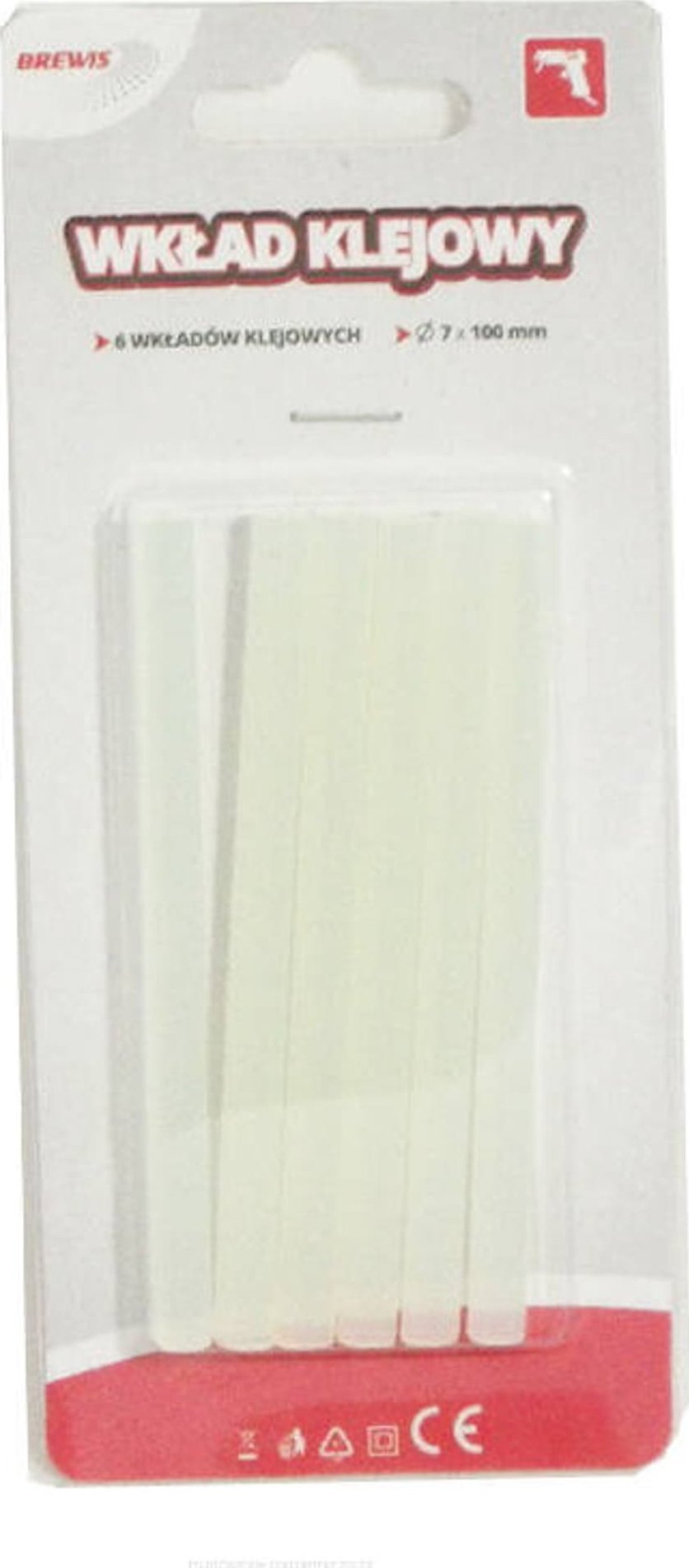 Wkłady klejowe BREWIS Wkład do pistoletu przeźroczysty 7mm 6szt