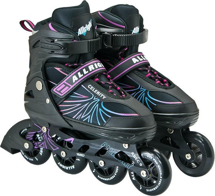 Rolki Allright Celerity rekreacyjne regulowane czarne r. 39-42
