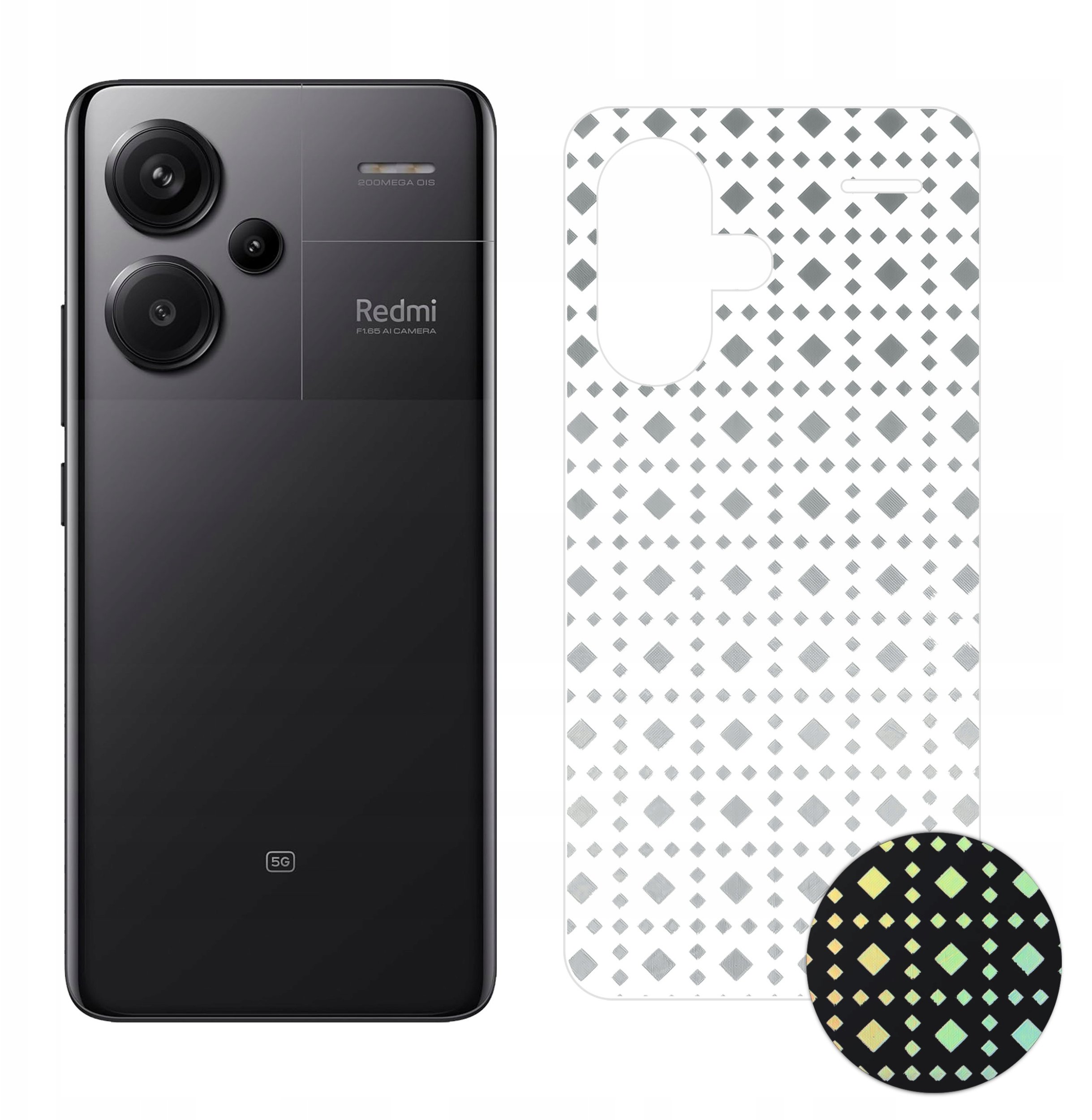 FOLIA HYDROŻELOWA NA TYŁ TELEFONU WZÓR do Xiaomi Redmi Note 13 Pro+ Plus 5G