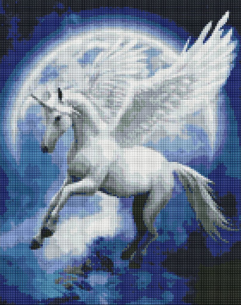 Norimpex Diamentowa mozaika - Gwiazdozbiór jednorożca 40x50