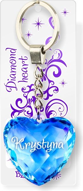 Breloczek Be Happy Brelok Serce Diamentowe - Krystyna (BEHA0070)