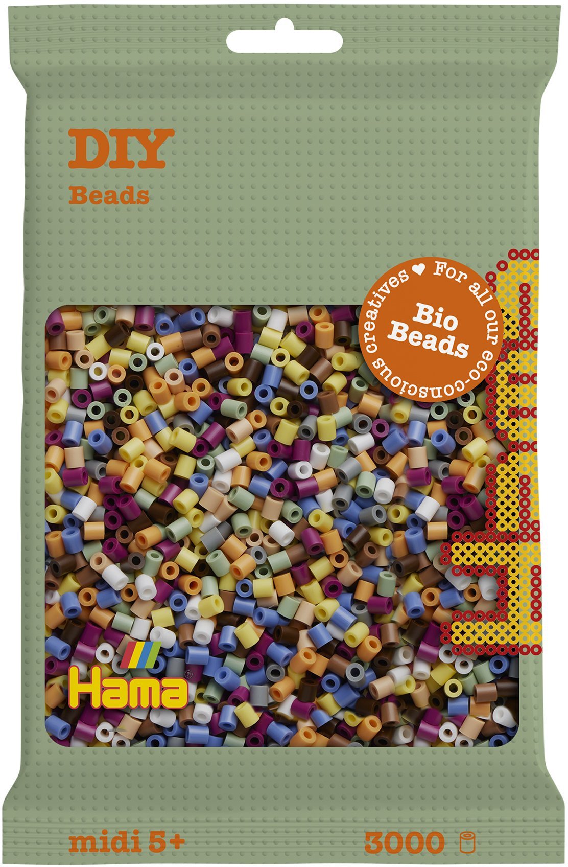 Revell Hama perły midi 3000stk mix 197 (10 kolorów)