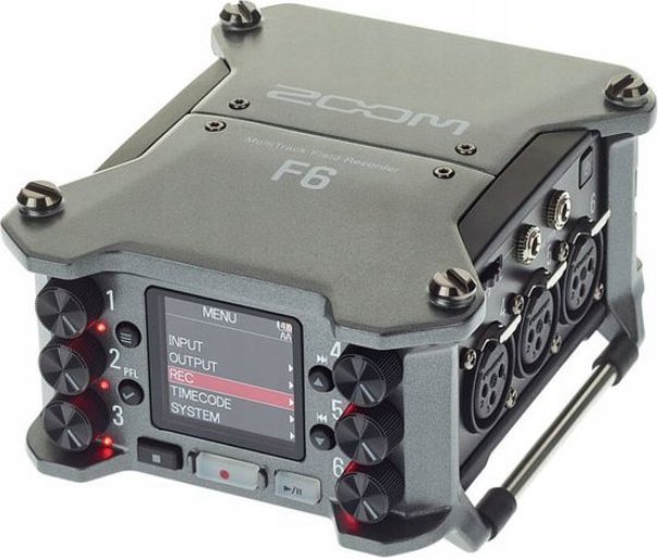 Zoom F6 Wielościeżkowy Rejestrator Terenowy 6 Kanałów 32-bitowe Nagrywanie