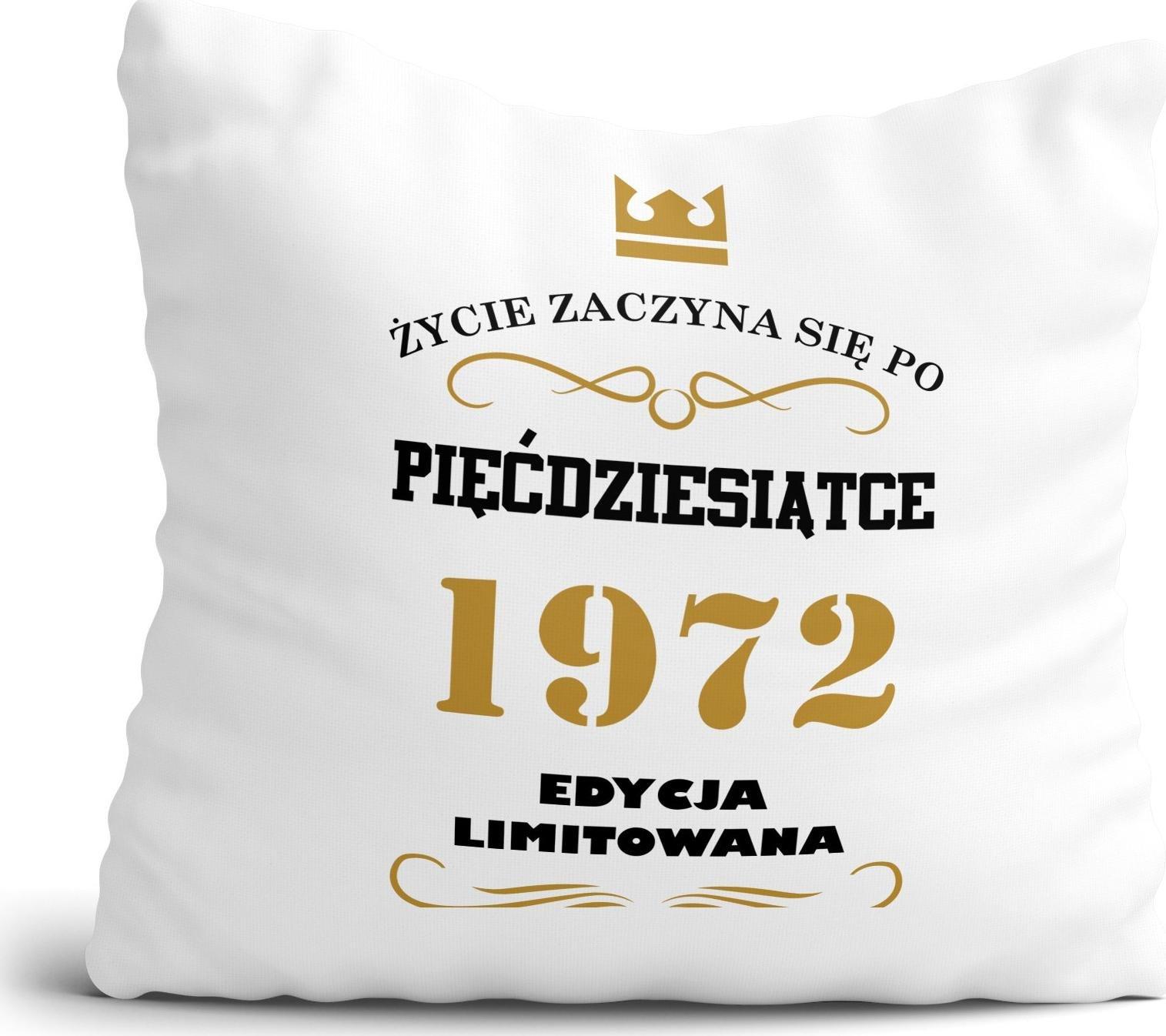 DARKSTORY Poduszka na 50-te urodziny 50 lat