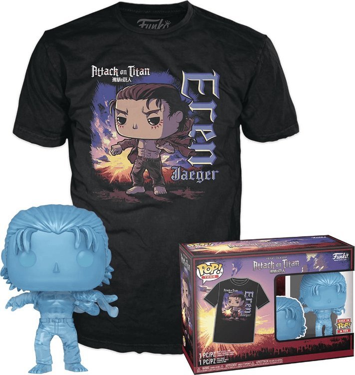 Figurka Funko Pop funko pop! aot s5 1321 eren with marks + tee (m) attack on titan t-shirt