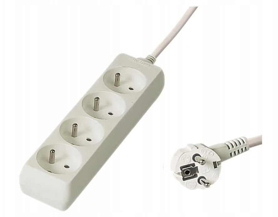PremiumCord PP3-10 rozgałęziacz 10 m 3 x gniazdo sieciowe Biały