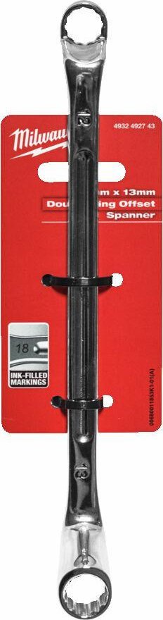 Milwaukee MILWAUKEE MILWAUKEE KLUCZ PODWÓJNIE ODGIĘTY 75° - 12x13mm