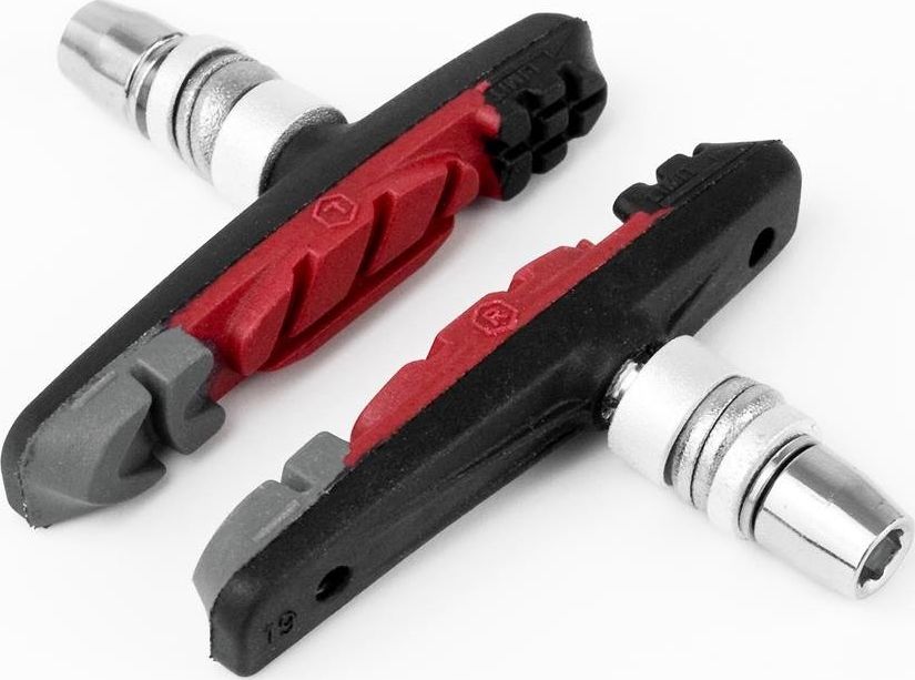 Accent Klocki hamulcowe Accent V-Brake 3-Function grafitowo-czerwono-czarne uniwersalny