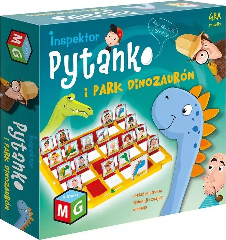 Multigra Gra planszowa Inspektor Pytanko i Park Dinozaurów