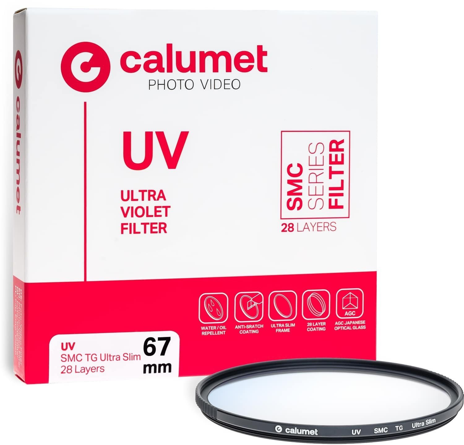 Calumet Filtr UV SMC TG 67 mm Ultra Slim 28 Layers