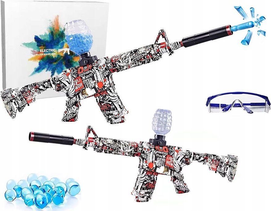 Pistolet Karabin Duży Elektryczny Na Kulki Żelowe