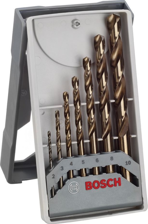 Wiertło Bosch do metalu HSS walcowe 3 mm 4 mm 5 mm 6 mm 8 mm 10 mm 2 mmmm zestaw (2608589296)