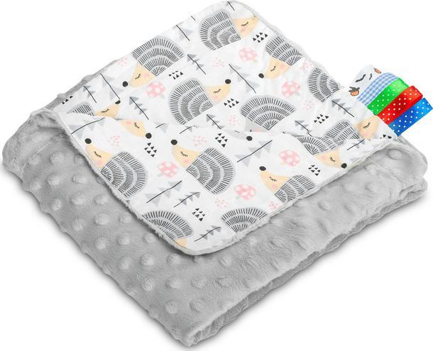 Sensillo KOCYK MINKY 75x100 JEŻYKI SZARY 4306/4261