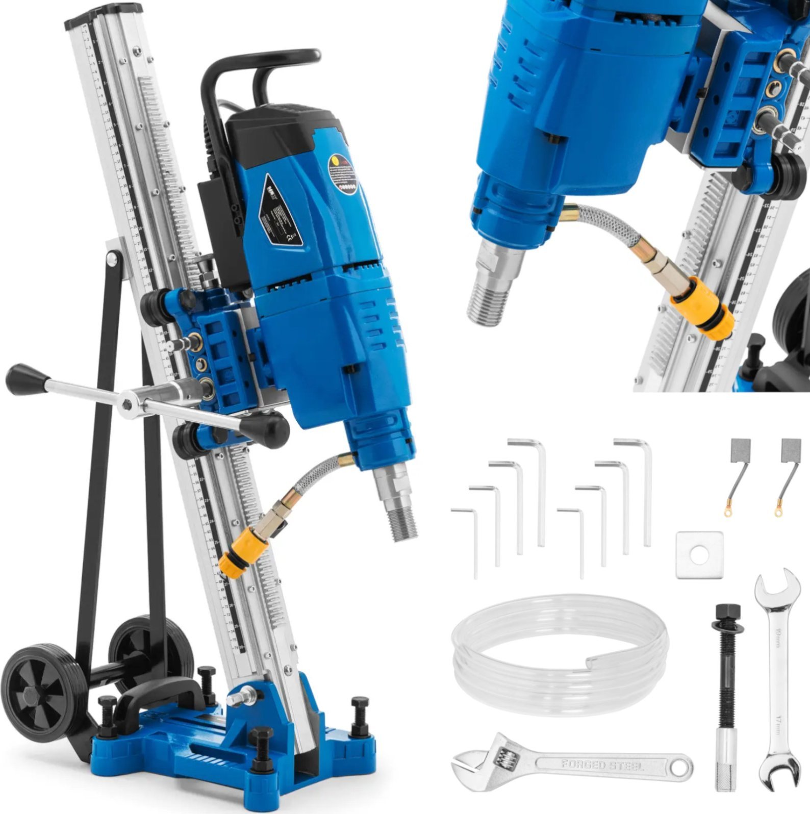MSW Wiertnica diamentowa pionowa do betonu kamienia ze statywem 730 obr./min 3600 W Wiertnica diamentowa pionowa do betonu kamienia ze statywem 730 ob