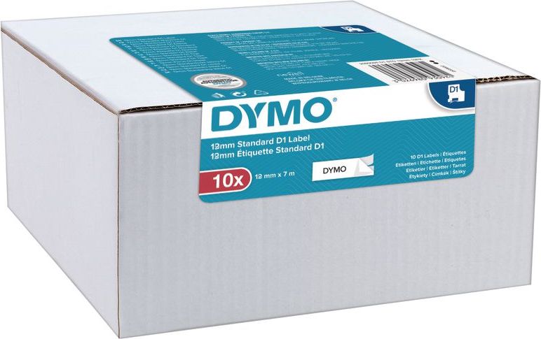 Dymo 1x10 D1 Label 12mmx7m black to white (2093097)