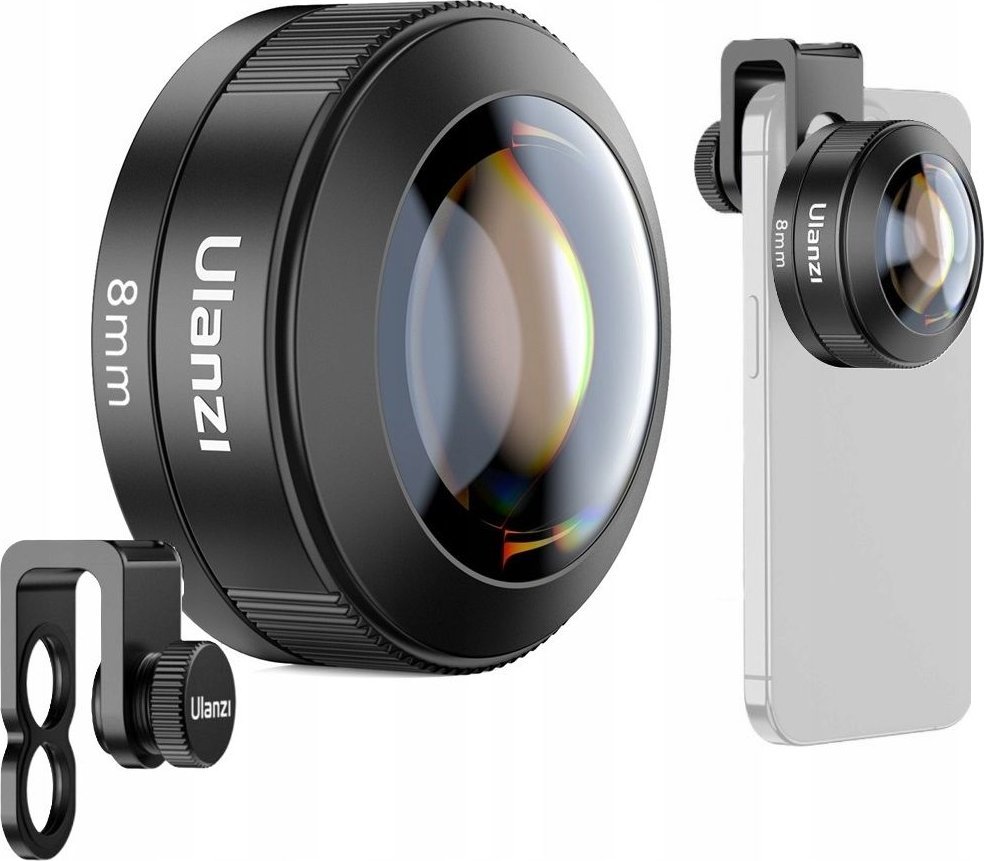 Ulanzi Obiektyw 8mm FishEye Rybie Oko do Telefonu Smartfona Telefon / ULANZI CL-004 / F007