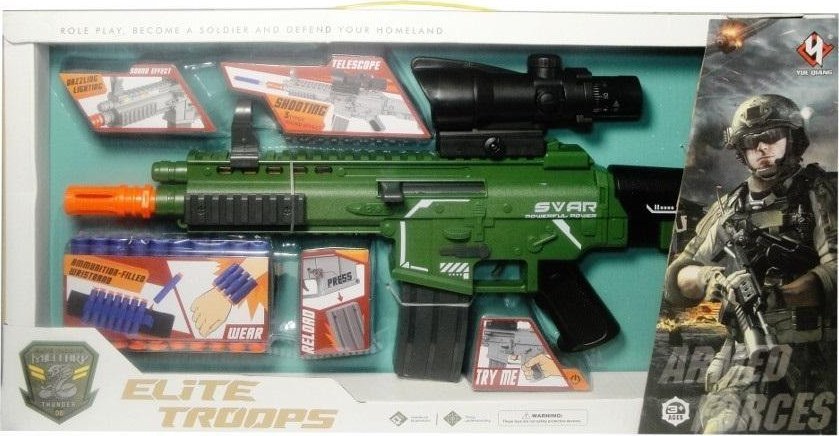 Karabin z piankowymi nabojami