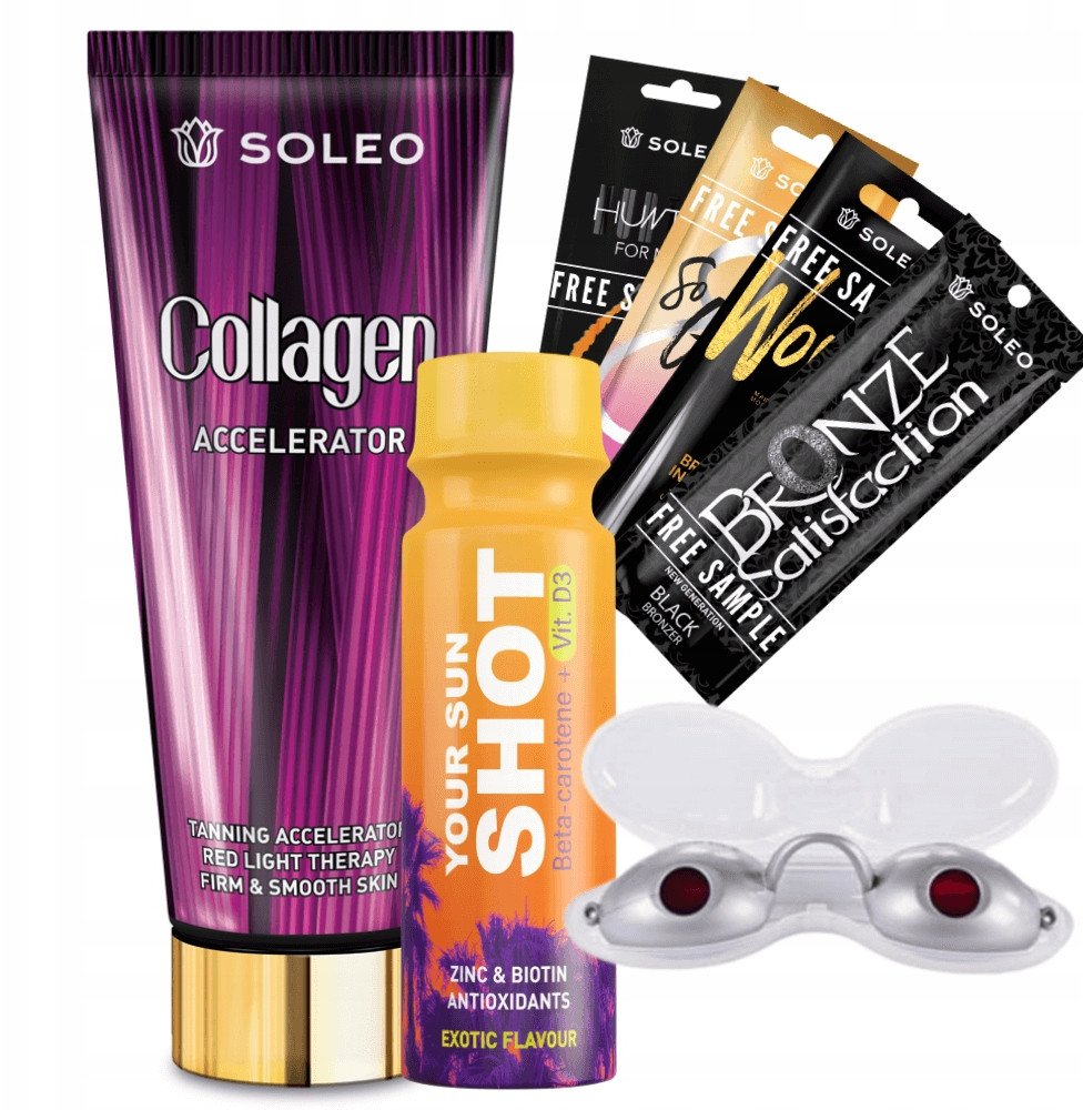 Soleo Collagen 200ml Przyspieszacz Opalania Z Kolagenem + Gratisy