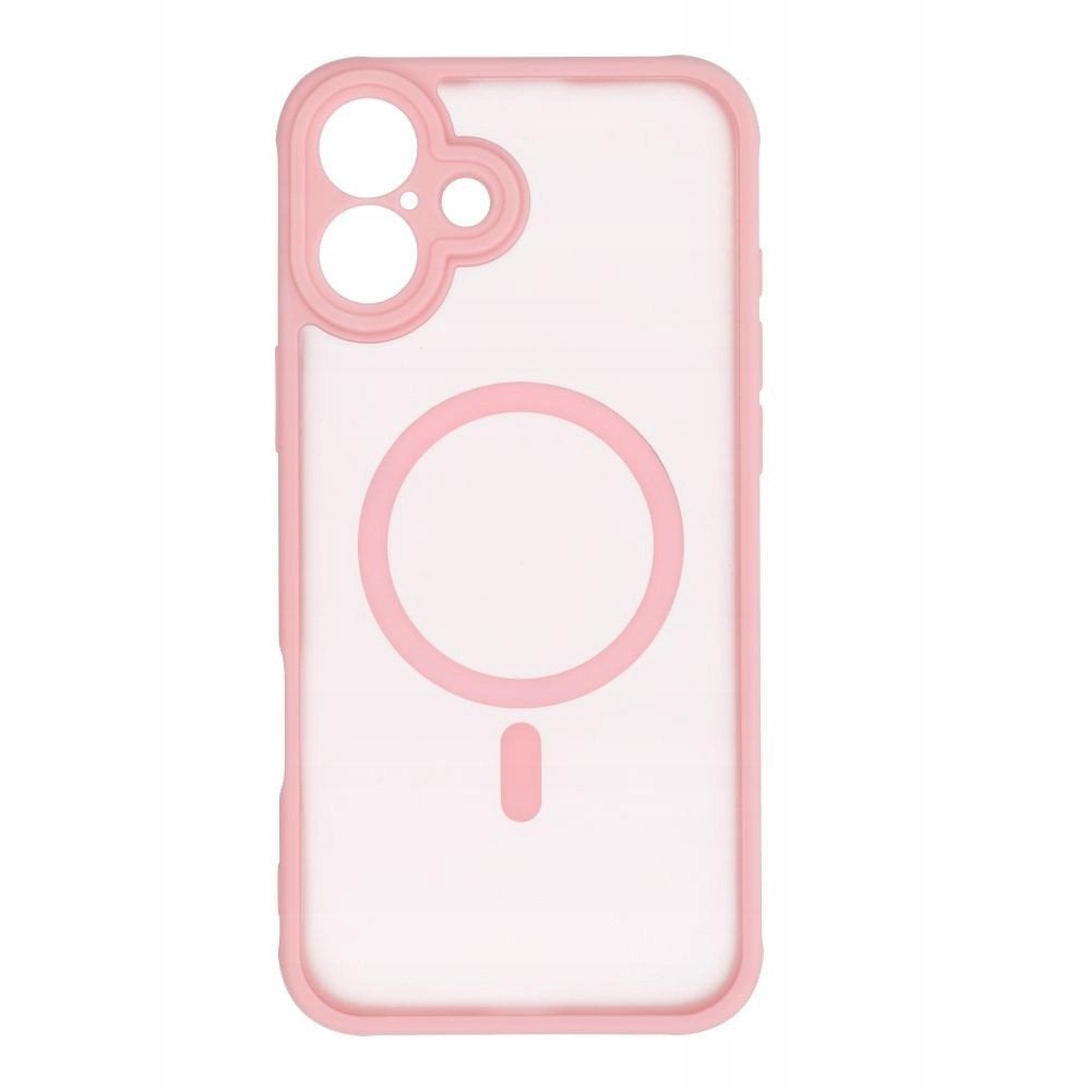 Futerał FULL MATTE MAG COVER kompatybilny z MagSafe do IPHONE 16 Plus jasny różowy