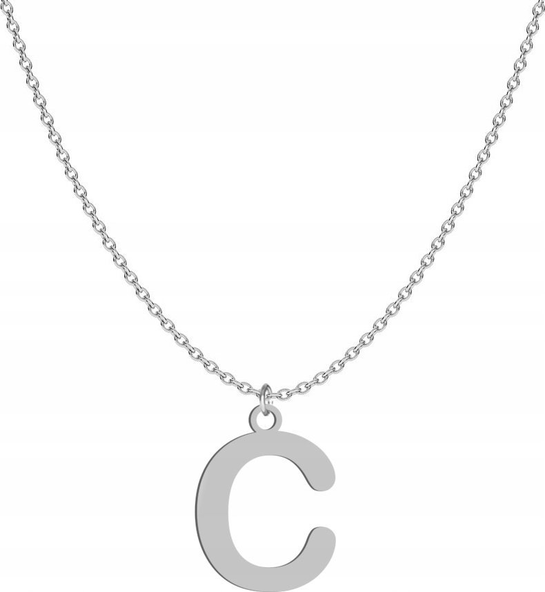 Radziszewska Jewellery Srebrny naszyjnik LITERA C DEDYKACJA GRATIS