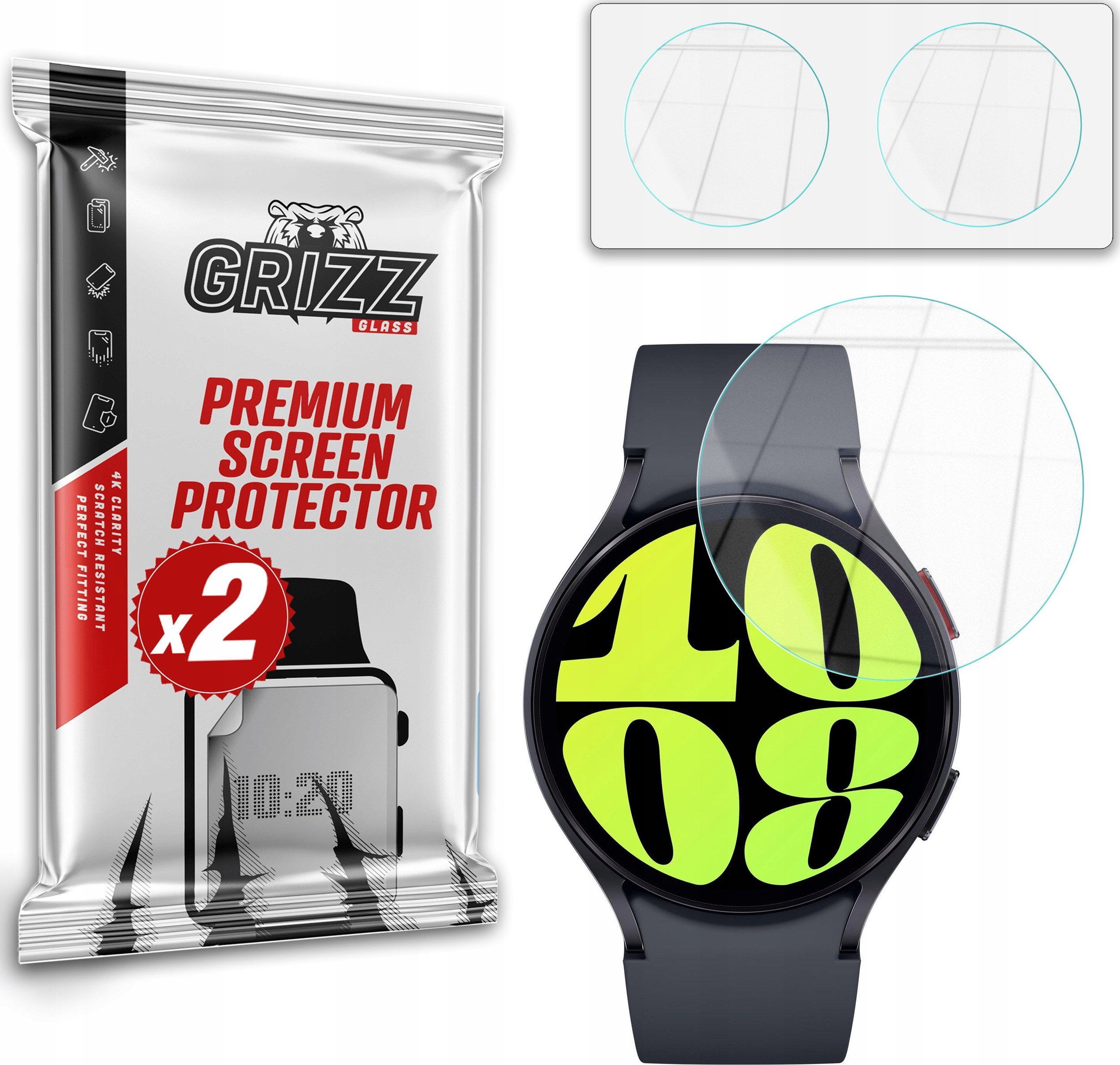 GrizzGlass Szkło hybrydowe GrizzGlass HybridGlass do Samsung Galaxy Watch 6 44mm