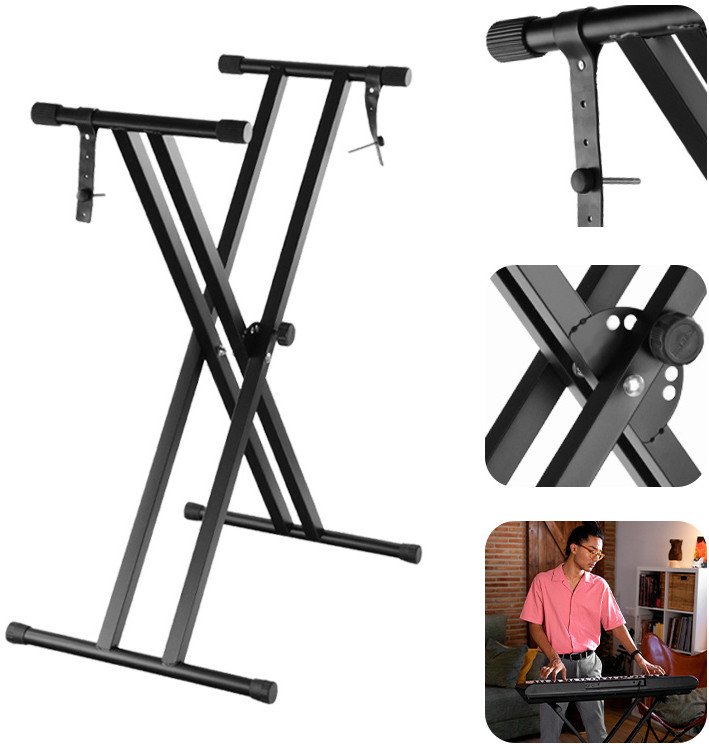 Podwójny statyw pod keyboard Hardman one size