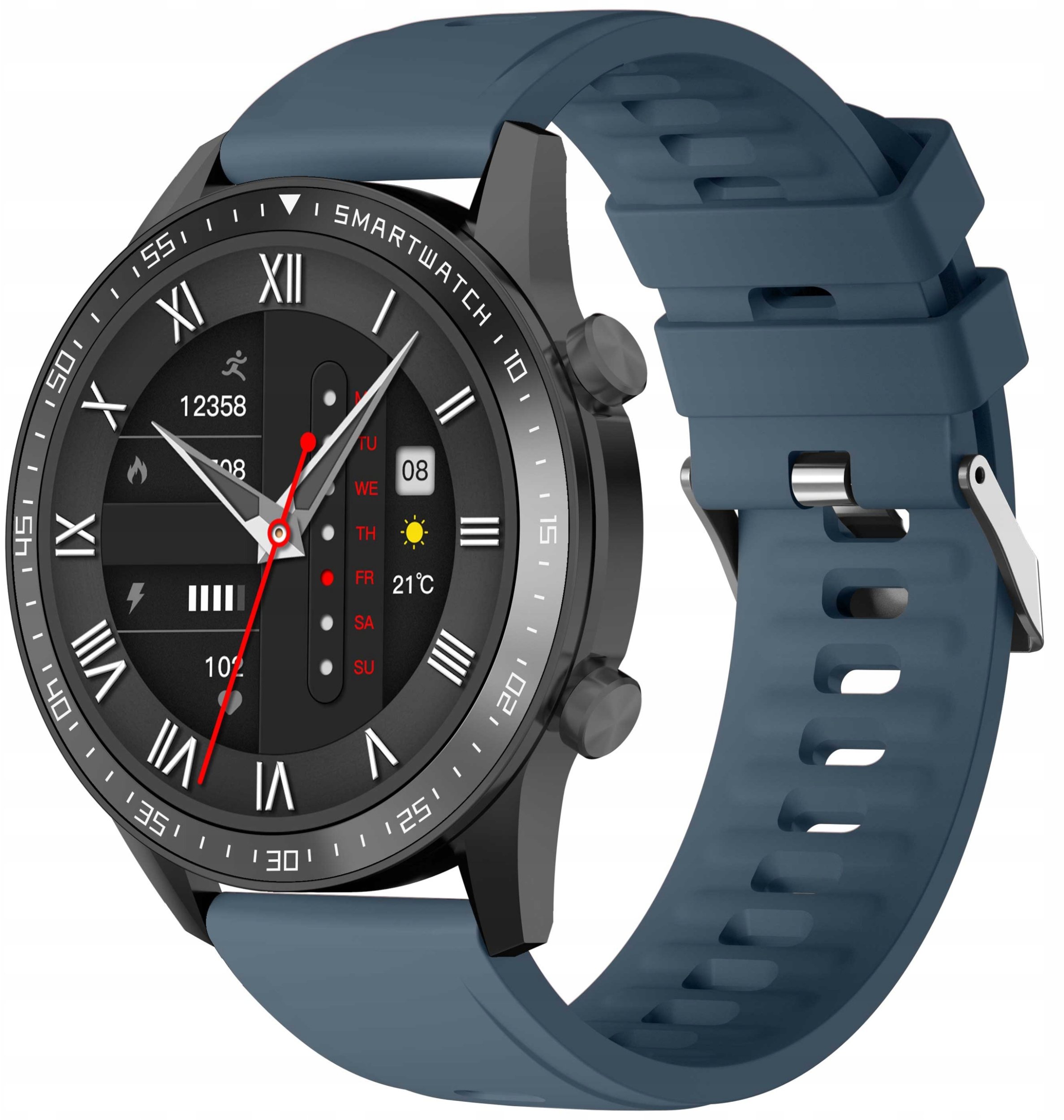 Smartwatch Gravity Czarny 2 Paski GT10-5