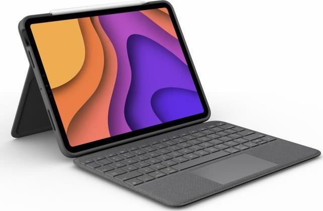 Logitech Etui z klawiatura do iPada - 4. generacji - LOGITECH - FOLIO TOUCH IPAD AIR - Szary