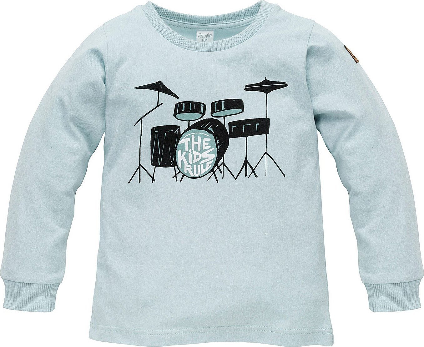 PINOKIO Bluzka z długim rękawem bawełniana dla chłopca Lets rock Pinokio 80