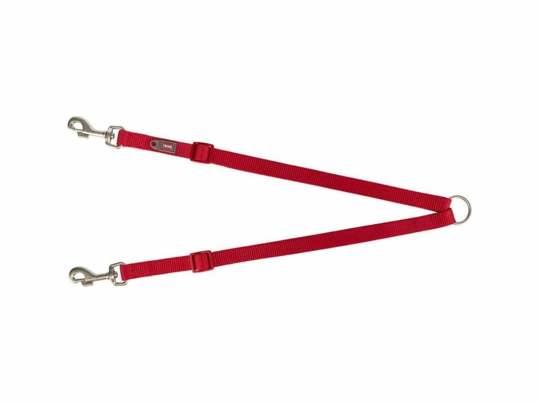 Trixie Premium XS/S dwójnik 0.7m czerwony