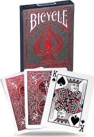 Bicycle Karty Metalluxe czerwone