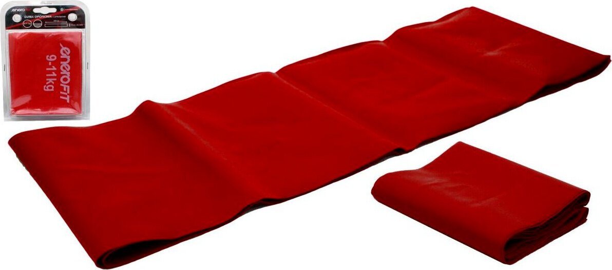 Dymo TAŚMA TRENINGOWA GUMA OPOROWA DO ĆWICZEŃ 200x15CM 0,30MM 9-11KG CZERWONA