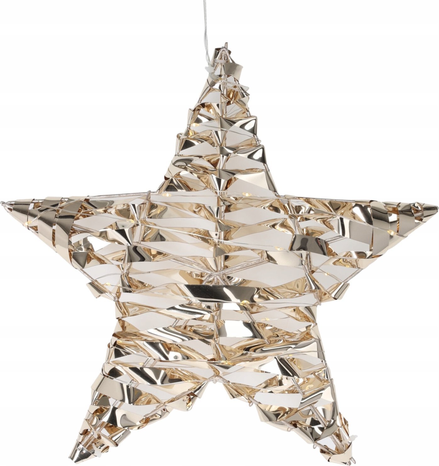 Wisząca dekoracja świetlna w kształcie gwiazdy, 30 cm