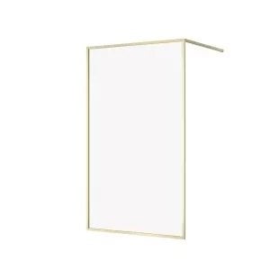 KABINA PRYSZNICOWA WALK-IN LARGA ZŁOTA MAT 120X200 SZKŁO TRANSPARENTNE
