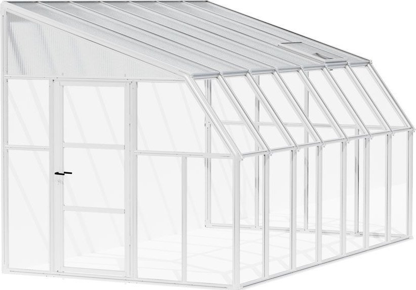 Rion Plastikowa przyścienna szklarnia Sun Room 47 Biały 446 x 258 x 266 cm
