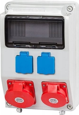 F-Elektro Rozdzielnica CAJA 2x32A/5P, 2x230V 9M IP65