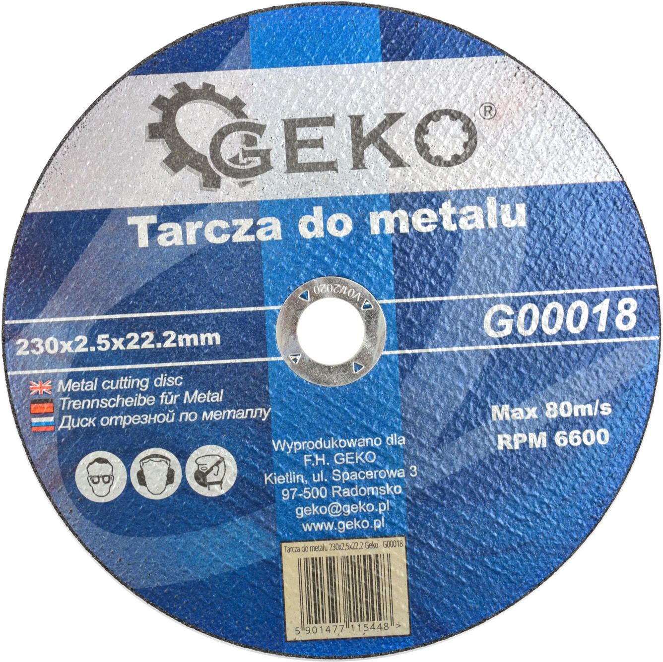 Geko tarcza do metalu 230x2,5x22,2 (G00018)