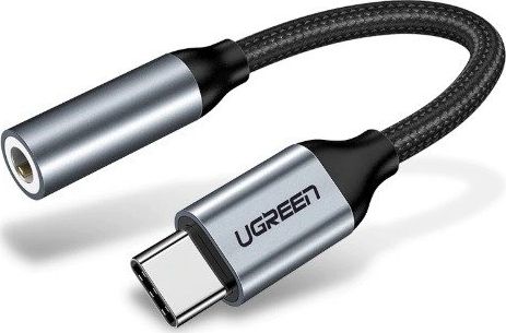 Adapter USB Ugreen USB-C - Jack 3.5mm Srebrny (30632)