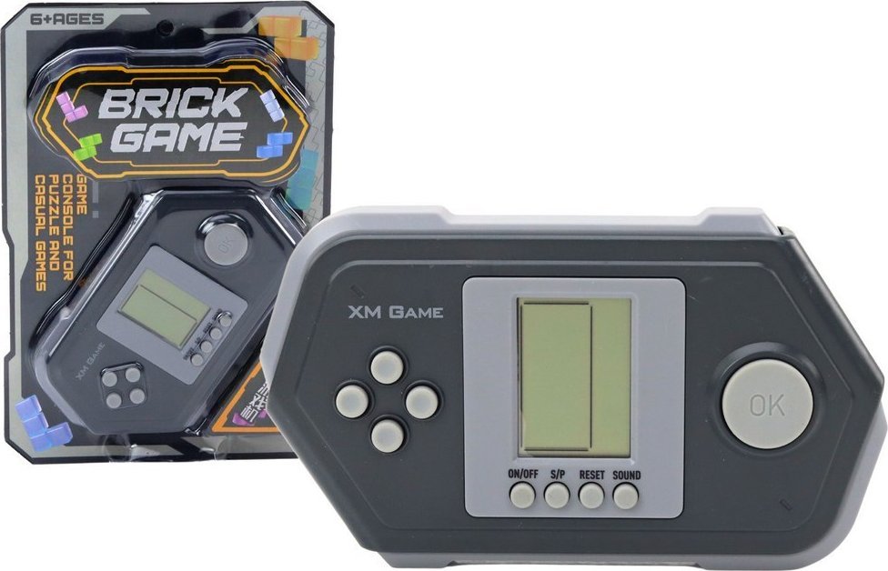 LeanToys Konsola Elektroniczna GraTetris Brick Game Czarna