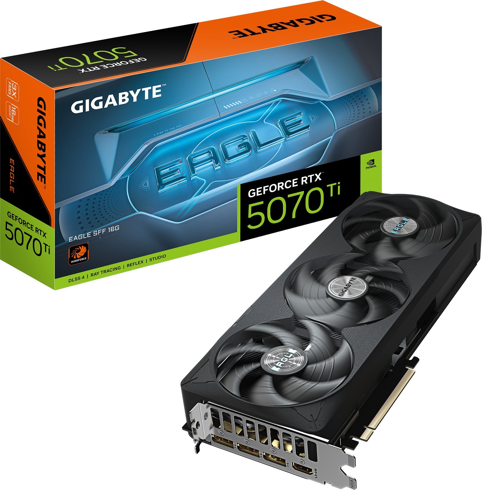Karta graficzna Gigabyte GeForce RTX 5070 Ti Eagle SFF 16GB GDDR7 DLSS4 (GV-N507TEAGLE-16GD)